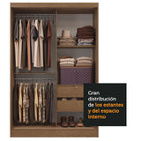 Ropero Luke 2 Puertas Corredizas 2 Cajones