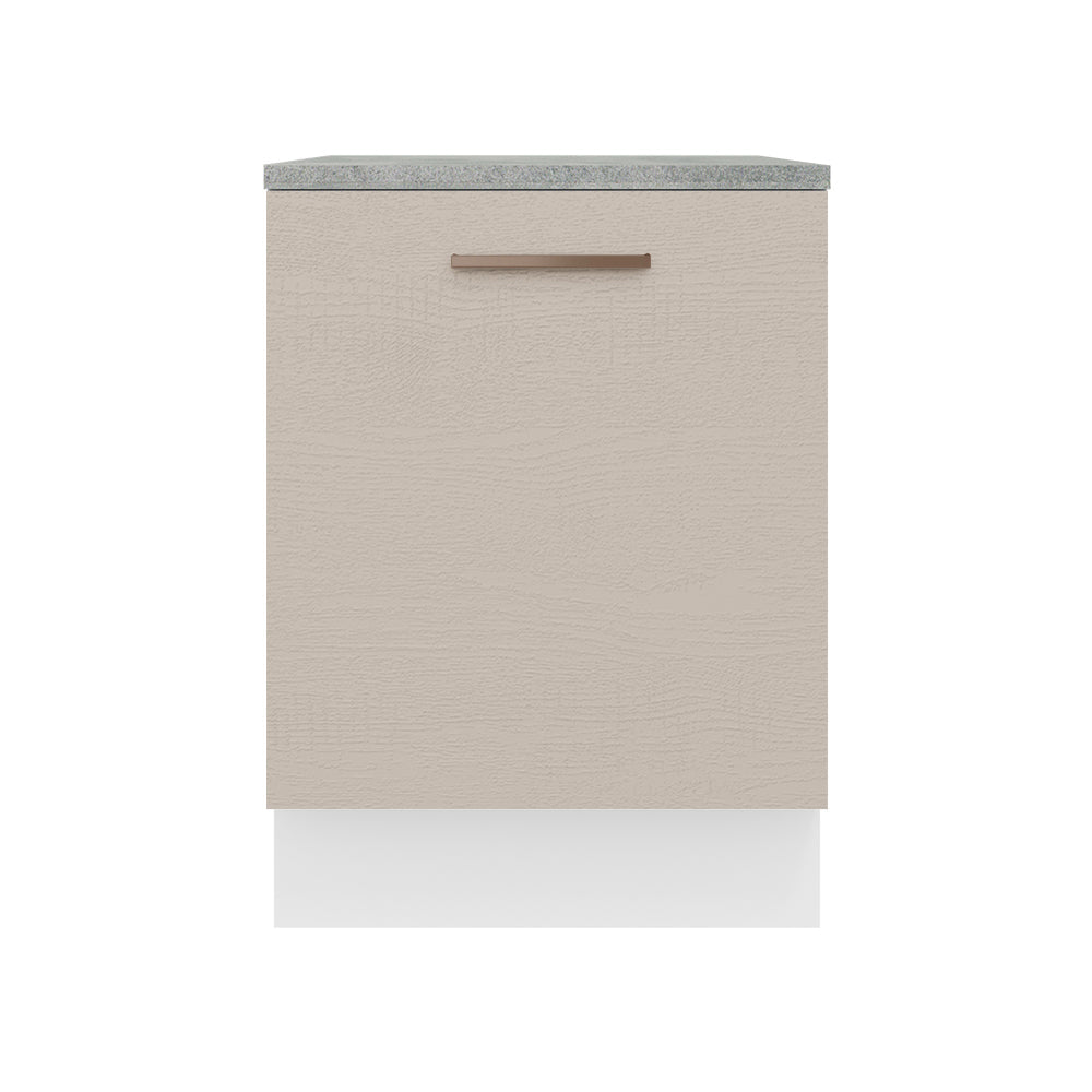 Mueble de Cocina 60 cm 1 Puerta Blanco/Crema Agata Madesa