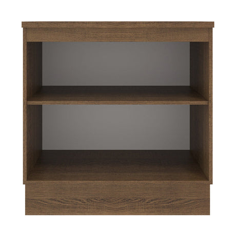 Mueble de Cocina 80 cm 2 Puertas Marrón/Crema Agata Madesa