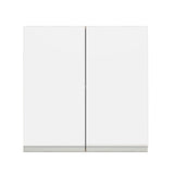 Alacena 70 cm 2 Puertas Marron/Blanco Glamy Madesa