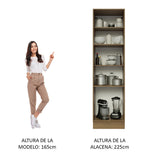 Mueble de Cocina Armario Despensa Glamy 3 Puertas