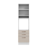 Mueble de Cocina para Horno 60 cm 1 Puerta y 3 Cajones Blanco/Crema Agata Madesa