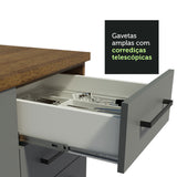 Cocina Compacta 120cm Marrón/Gris Agata 02