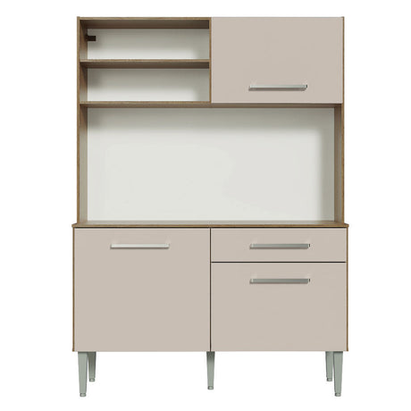 Mueble de Cocina Compacto 120cm Marron/Crema Life Madesa