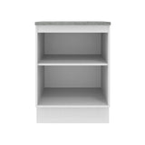 Mueble de Cocina 60 cm 1 Puerta Blanco/Crema Agata Madesa