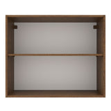 Alacena Madesa Agata 80 cm 2 Puertas Marrón/Blanco