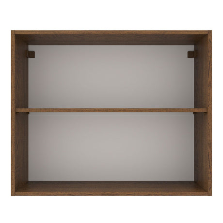 Alacena Madesa Agata 80 cm 2 Puertas Marrón/Blanco