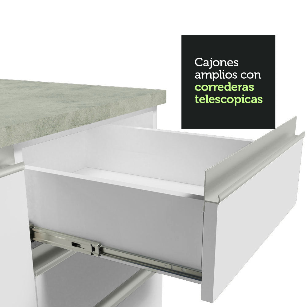 Mueble de Cocina Integral Glamy 120 cm - Con Lavadero 09