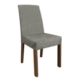 Juego de Comedor Mesa Encimera de Madera 2 Sillas Marrón/Plata Manu