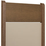 Juego de Comedor Mesa Encimera de Madera 4 Sillas Marrón/Crema/Beige Angel