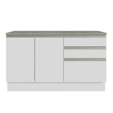 Gabinete para Baño 140cm 2 Puertas 3 Cajones Blanco