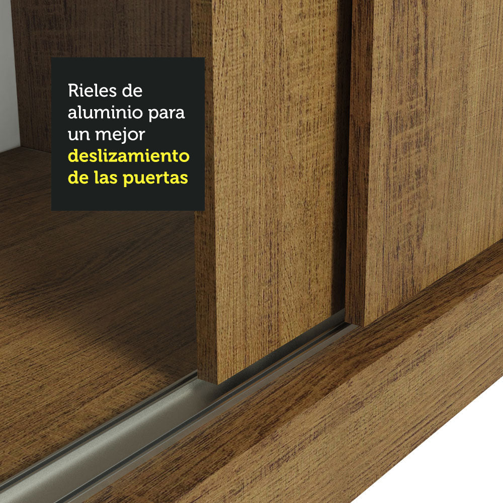 Ropero Luke 2 Puertas Corredizas 2 Cajones