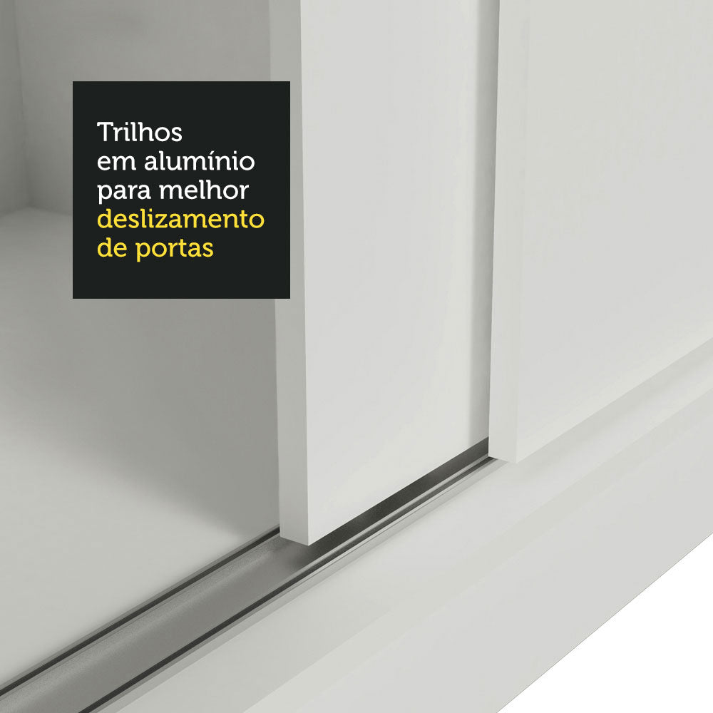 Clóset Soltero 2 Puertas Correderas Blanco Max
