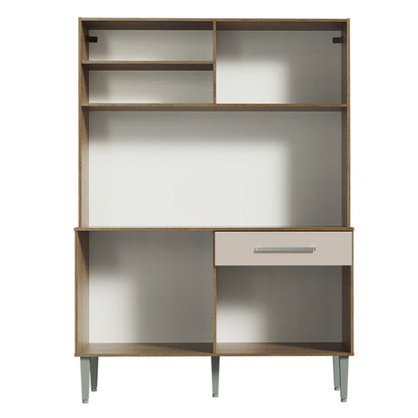 Mueble de Cocina Compacto 120cm Marron/Crema Life Madesa