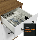 Mueble de Cocina Agata 120 cm - Mostrador para Lavadero con Encimera