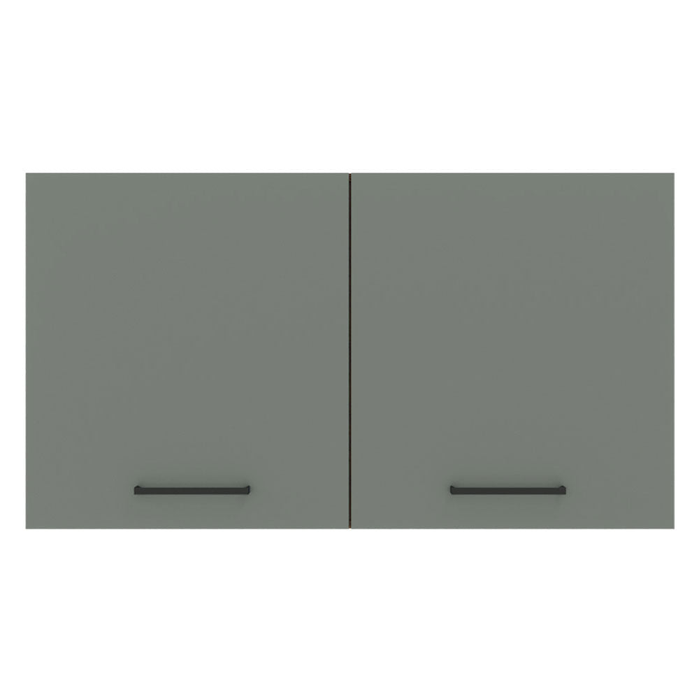 Gabinete Superior 120 cm 2 Puertas Agata Blanco/Gris