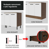 Cocina Integral 270cm Marrón/Blanco Agata 05