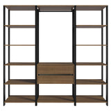 Clóset Modulado Valencia 2 Cajones 188cm Marrón/Negro 01