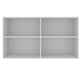 Gabinete Superior 120 cm 2 Puertas Glamy Blanco/Negro
