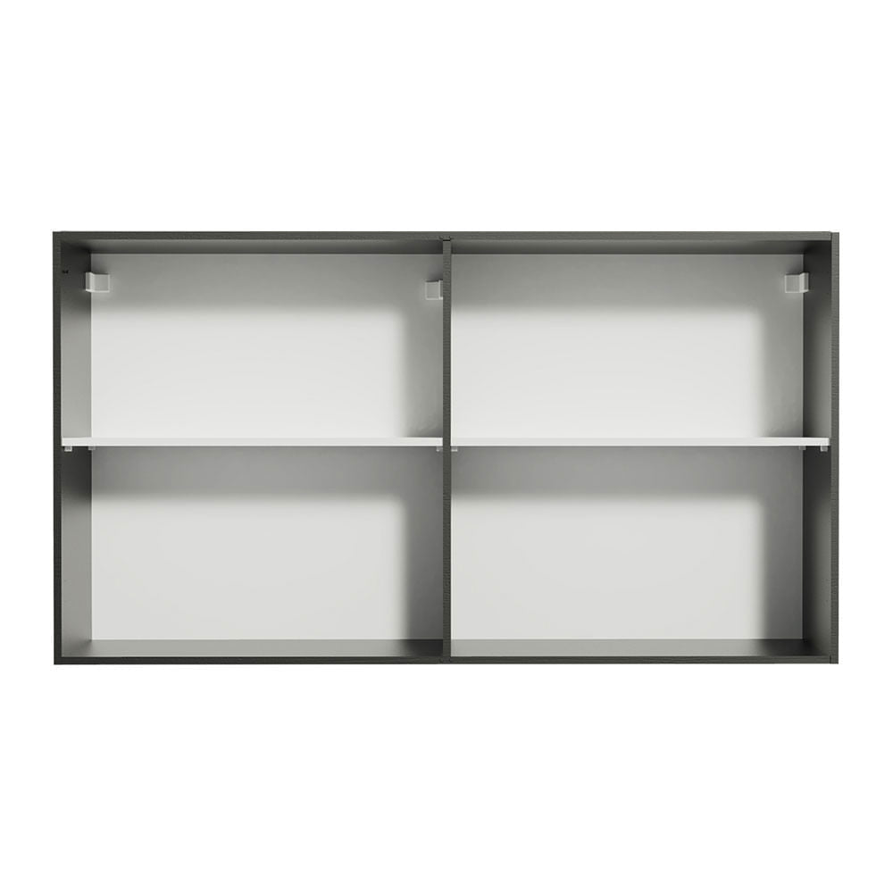 Gabinete Superior 120 cm 2 Puertas Reims Negro