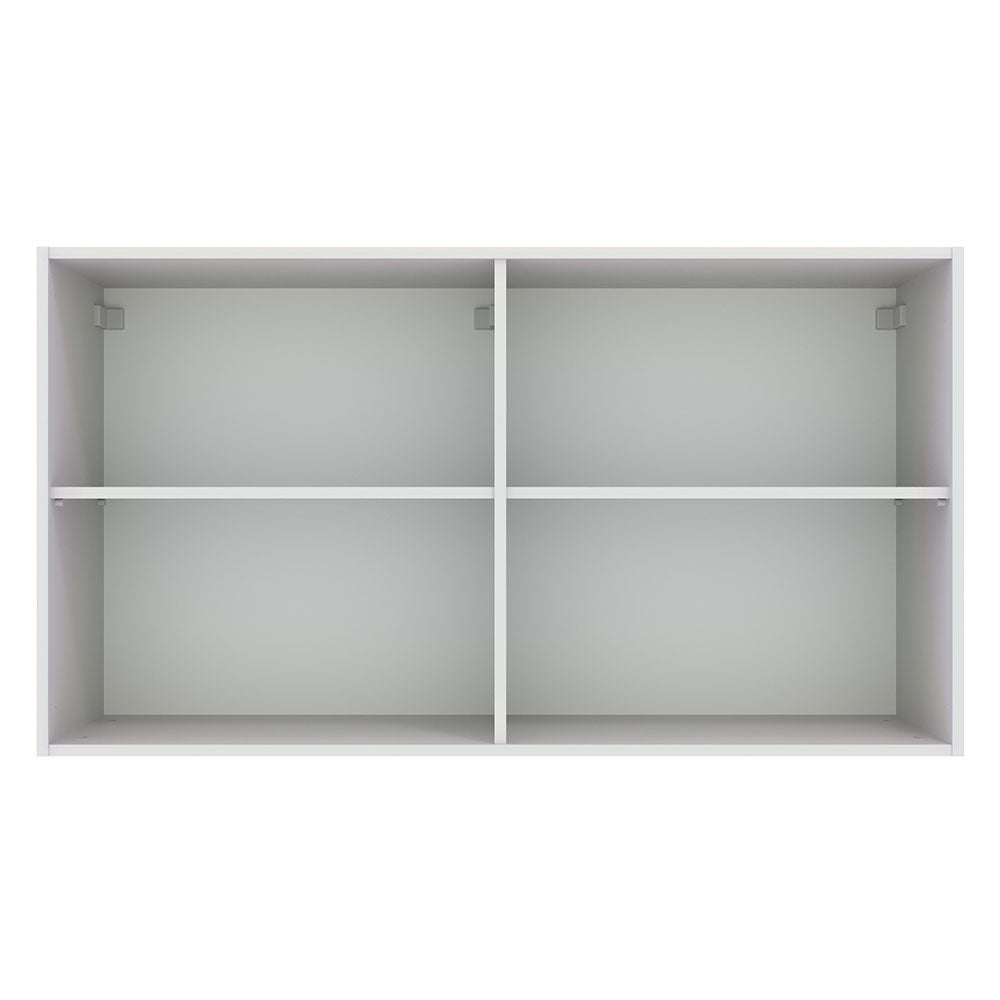 Gabinete Superior 120 cm 2 Puertas Agata Blanco/Gris