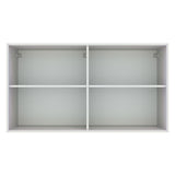 Gabinete Superior 120 cm 2 Puertas Agata Blanco/Gris