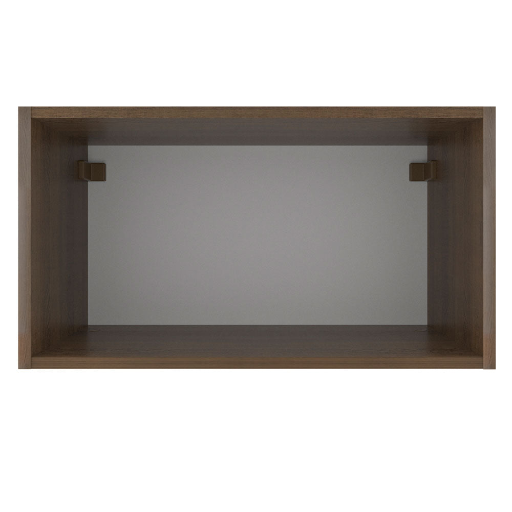 Gabinete Superior 60 cm 1 Puerta Abatible Glamy Marrón/Negro