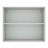 Gabinete Superior 80cm 2 Puertas Blanco/Gris Agata