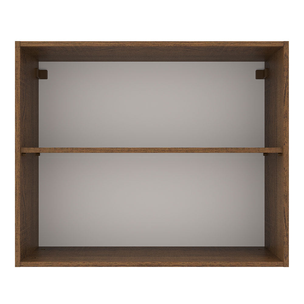 Gabinete Superior 80cm 2 Puertas Marrón/Gris Agata
