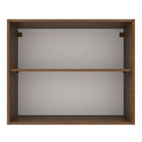 Gabinete Superior 80cm 2 Puertas Marrón/Gris Agata