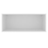 Gabinete Superior 80cm 1 Puerta Abatible Blanco/Negro Glamy