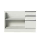Gabinete Bajo para Lavadero 120 x 60 cm 2 Puertas y 3 Cajones (Sin Encimera) Glamy Blanco
