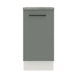 Gabinete Bajo 40 cm 1 Puerta Agata Blanco/Gris