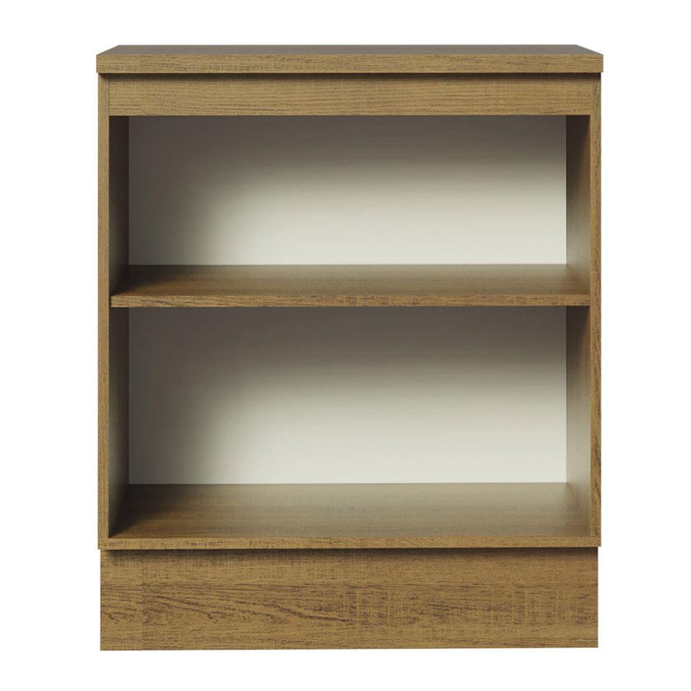 Gabinete Bajo 70 cm 2 Puertas Agata Marrón/Gris