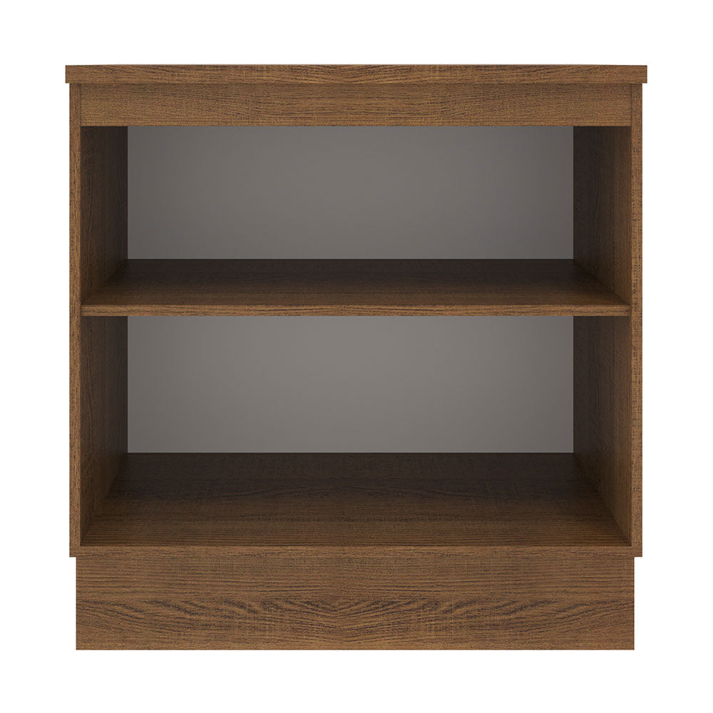Gabinete Bajo 80cm 2 Puertas Marrón/Gris Agata
