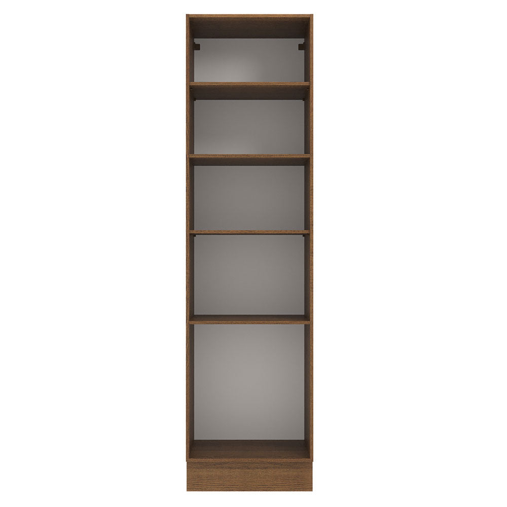 Mueble Despensa 60 cm 3 Puertas Agata Marrón/Gris