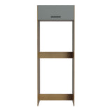 Mueble de Cocina para Refrigerador 1 Puerta Abatible Agata Marrón/Gris