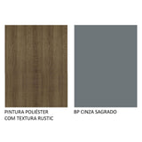 Cocina Compacta 120cm Marrón/Gris Agata 02