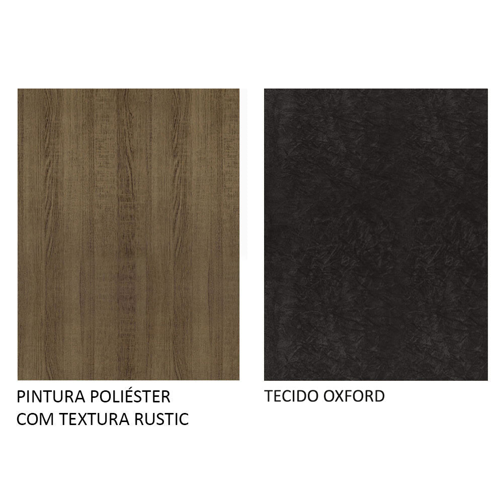 Juego de Comedor Mesa Encimera de Madera 4 Sillas Marrón/Oxford Keila