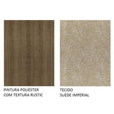 Juego de Comedor Mesa Encimera de Madera 6 Sillas Marrón/Imperial Fabiana