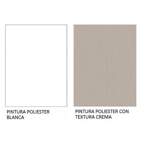 Mueble de Cocina Puerta-Refrigerador 1 Puerta Basculante Blanco/Crema Agata Madesa