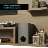 Centro De Entretenimiento Para Tv Madesa Alfa Hasta 60'' - Marrón