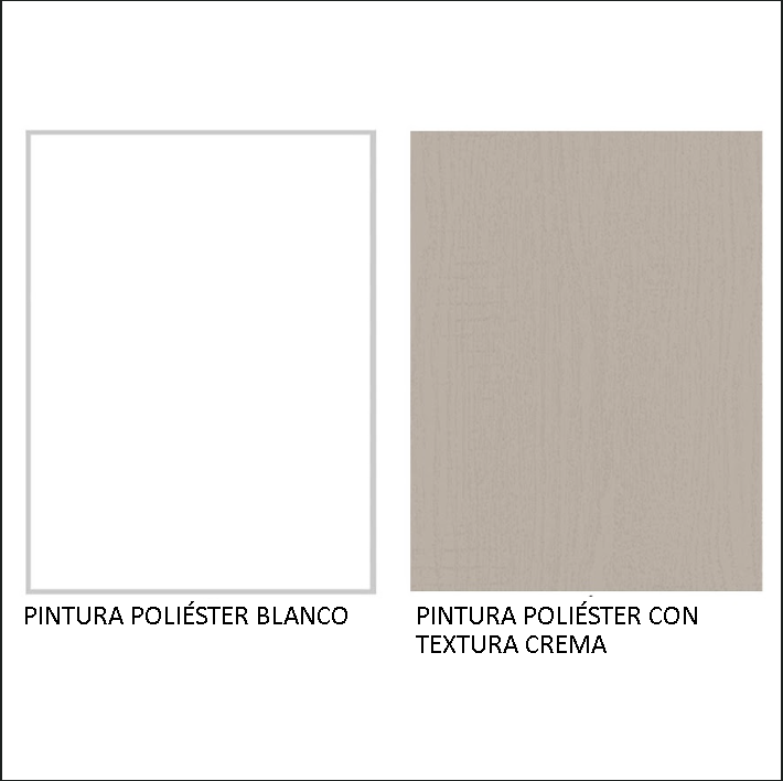 Gabinete Superior 70 cm 1 Puerta Abatible Agata Blanco/Crema Agata