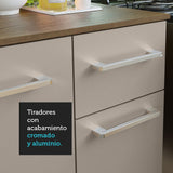 Mueble de Cocina Compacto 120cm Marron/Crema Life Madesa
