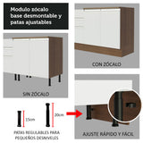 Mueble de Cocina Glamy 120 cm - Mostrador para Lavadero
