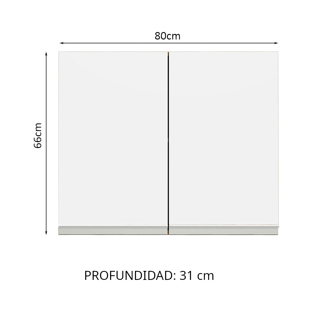 Alacena de Cocina Glamy 80 cm 2 Puertas