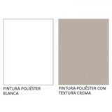 Mueble de Cocina 60 cm 3 Cajones Blanco/Crema Agata Madesa