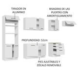Cocina Integral 330cm Blanco Agata 01