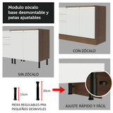 Mueble de Cocina Glamy 150 cm - Mostrador para Lavadero