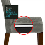 Juego de Comedor Mesa con Encimera de Madera 6 Sillas Marrón/Crema/Silver Britney
